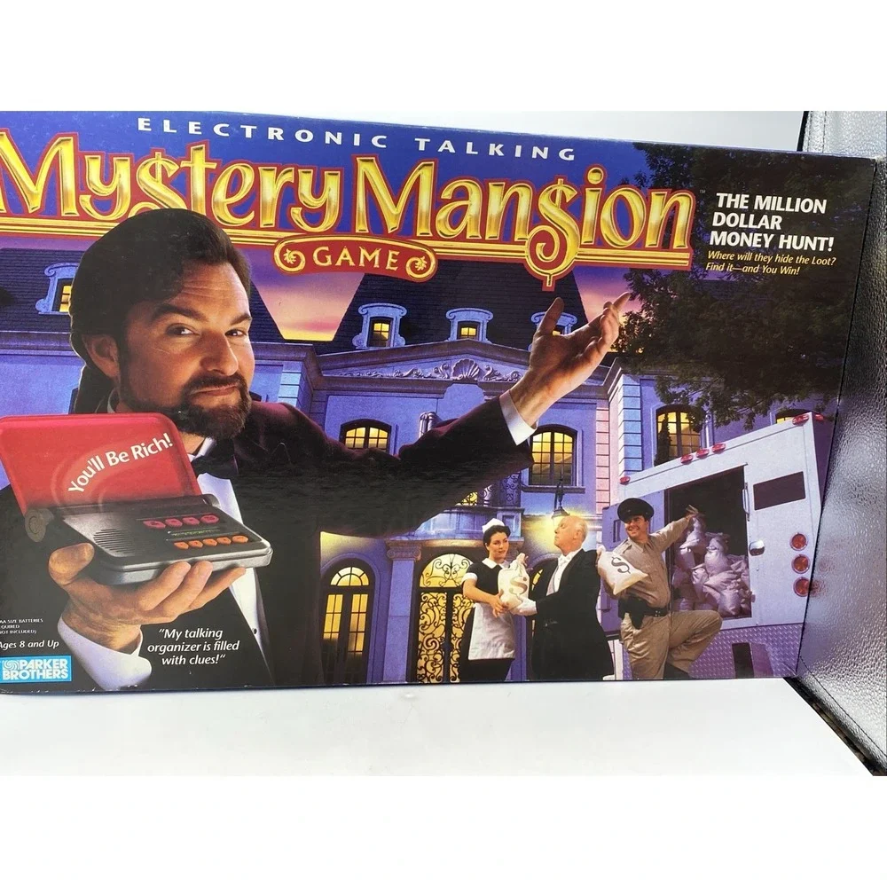 Mystery Mansion 1995 Electronic Game Parker Bros 100% COMPLETE Works Exc Cond